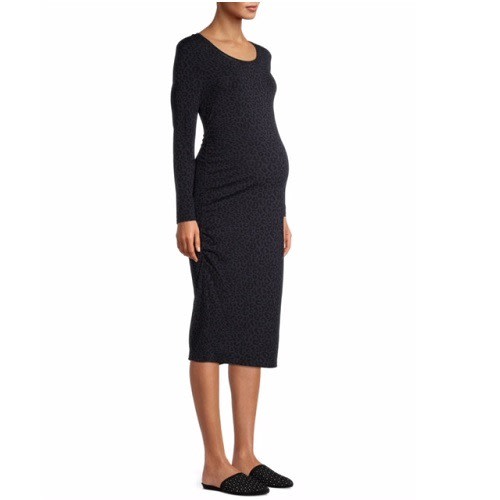 Women's Bodycon Maternity Midi  Daytime Dress