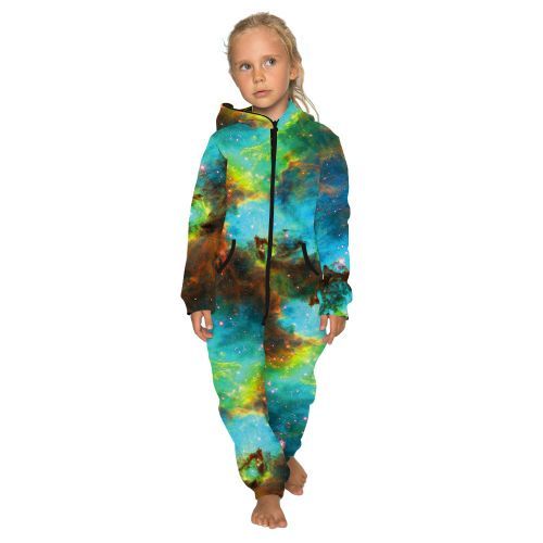 Parent-child Tie-Dye Starry Sky Hooded Sweatshirt---ChildTKAA024-BES054