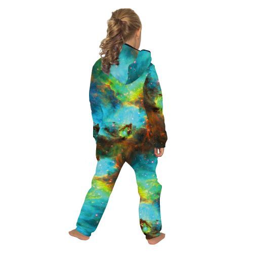 Parent-child Tie-Dye Starry Sky Hooded Sweatshirt---ChildTKAA024-BES054