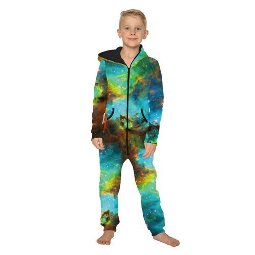 Parent-child Tie-Dye Starry Sky Hooded Sweatshirt---ChildTKAA024-BES054