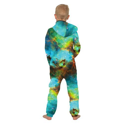 Parent-child Tie-Dye Starry Sky Hooded Sweatshirt---ChildTKAA024-BES054