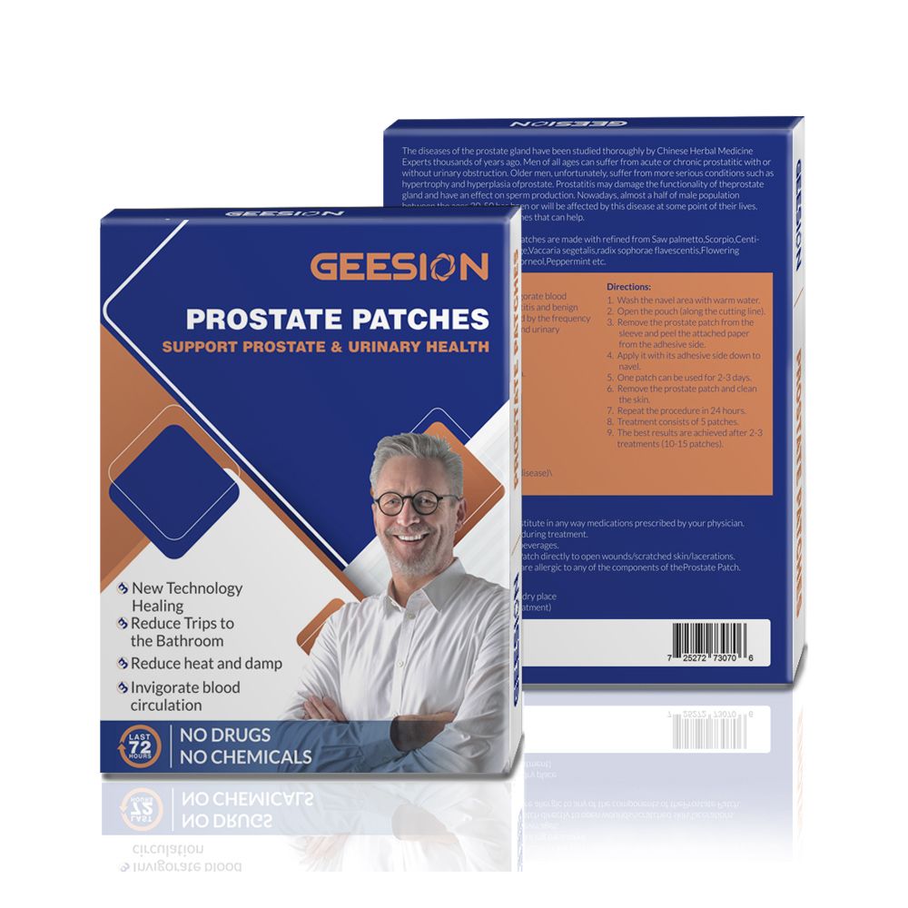 Prostatic Health Male Plaster 5pcs/Box Prostatic Prostatic Navel Navel Chinese Sticker Patch Urological Herbal Urology Treatment