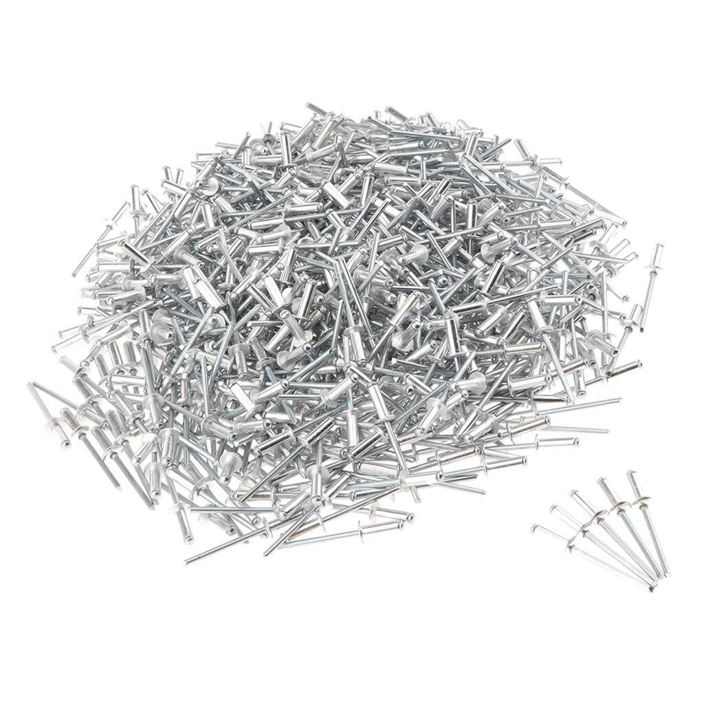 Stainless Steel Domed  Rivet Fastener Assortment Kit - 500 Pieces - 304 Grade - 4.0x16mm Fishing Tackle