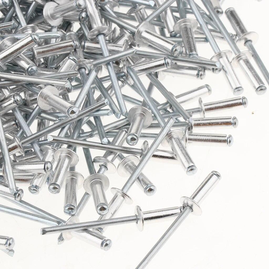 Stainless Steel Domed  Rivet Fastener Assortment Kit - 500 Pieces - 304 Grade - 4.0x16mm Fishing Tackle