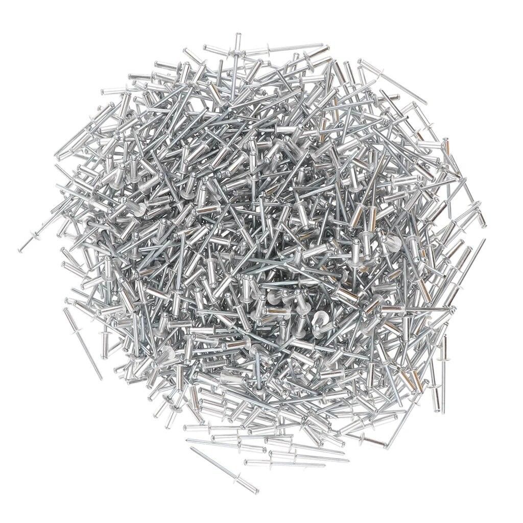 Stainless Steel Domed  Rivet Fastener Assortment Kit - 500 Pieces - 304 Grade - 4.0x16mm Fishing Tackle