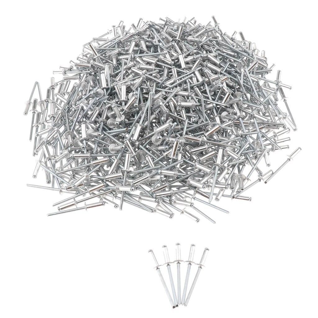 Stainless Steel Domed  Rivet Fastener Assortment Kit - 500 Pieces - 304 Grade - 4.0x16mm Fishing Tackle