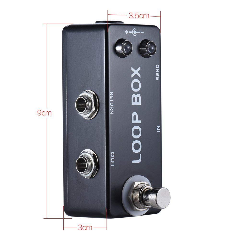 Mosky Mini Guitar Effect Pedal Loop Box Switcher Channel