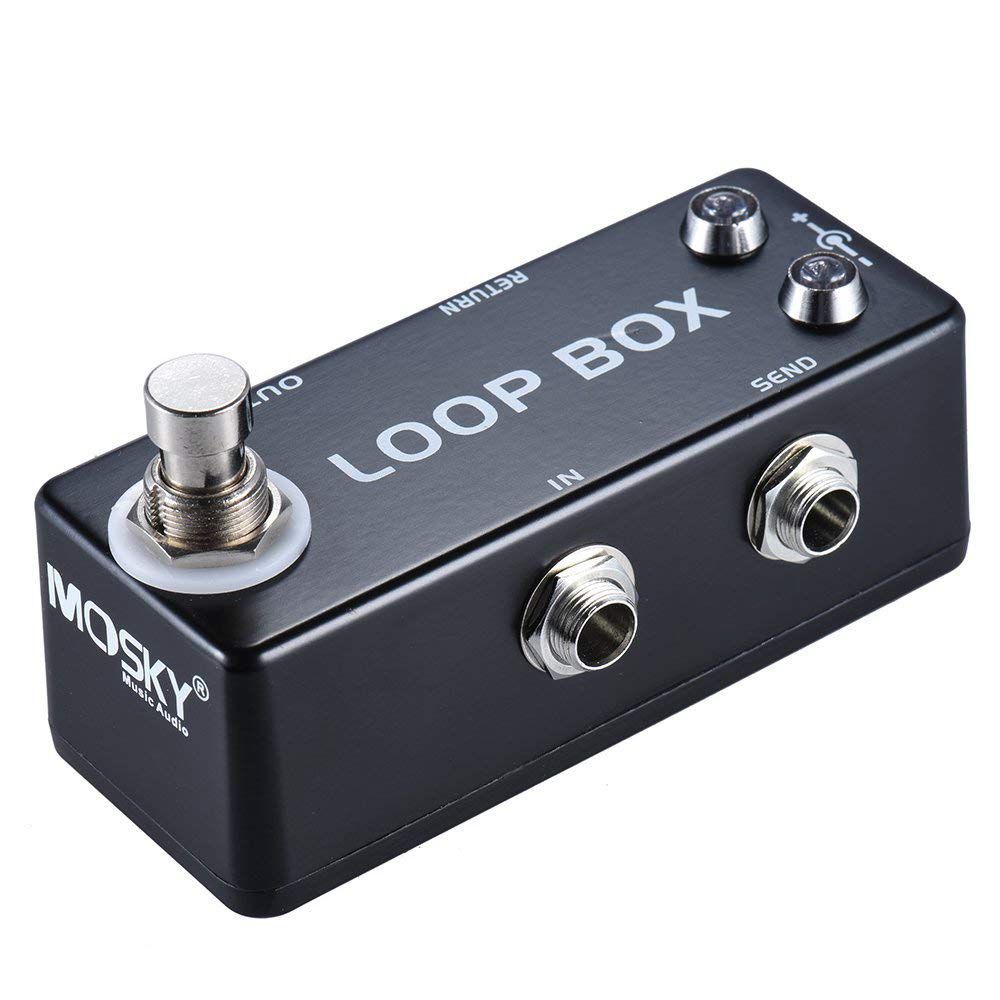 Mosky Mini Guitar Effect Pedal Loop Box Switcher Channel