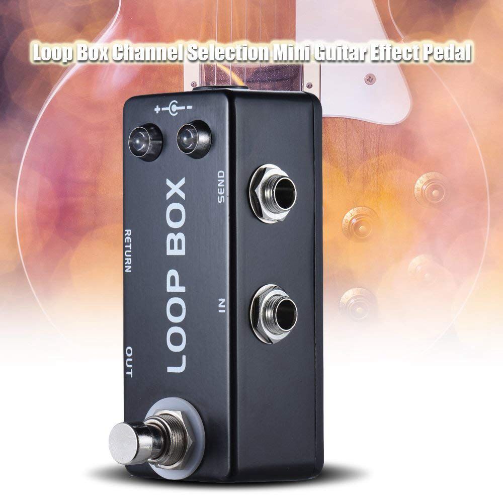 Mosky Mini Guitar Effect Pedal Loop Box Switcher Channel