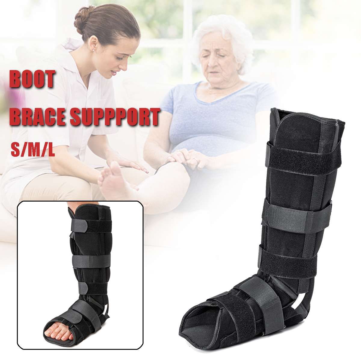 Sgodde 1pcs Ankle Foot Brace Walking Walker Boot Achille