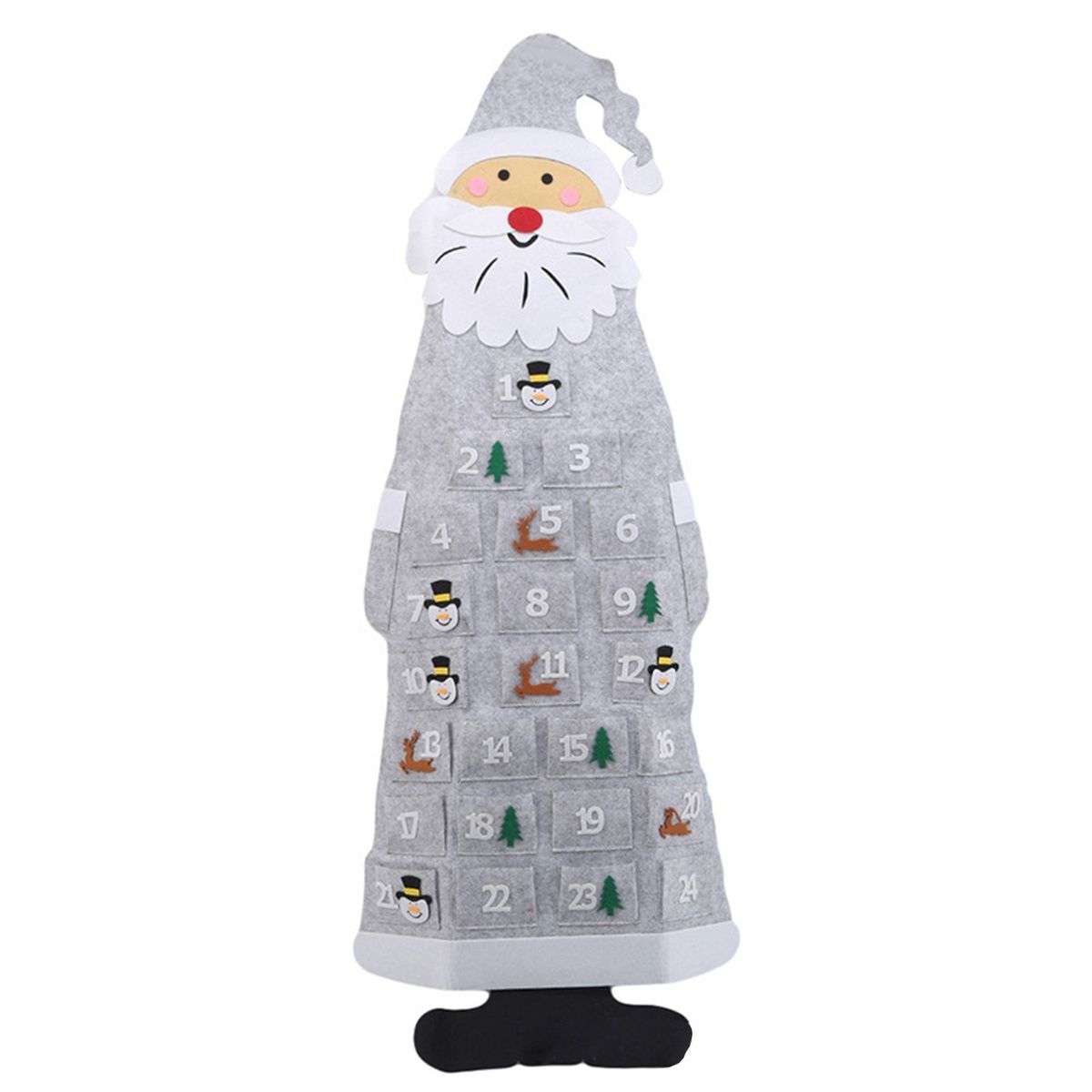 44 Inch DIY Felt Christmas Tree Ornaments Detachable