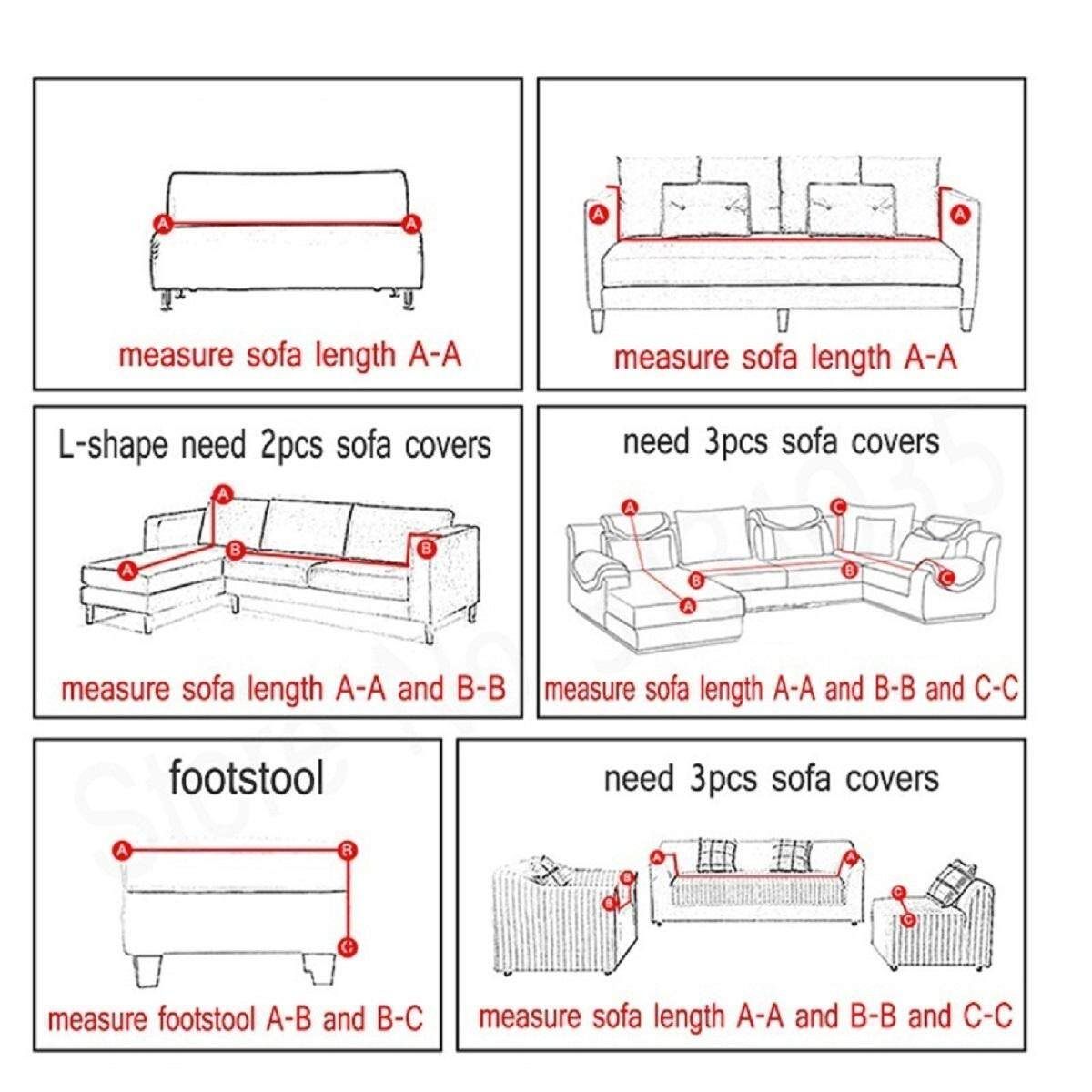 4 Seat 215*350cm Couch Slipcover Linen Fabric Sofa Cover Pillowcase Decoration Coffee (coffee)