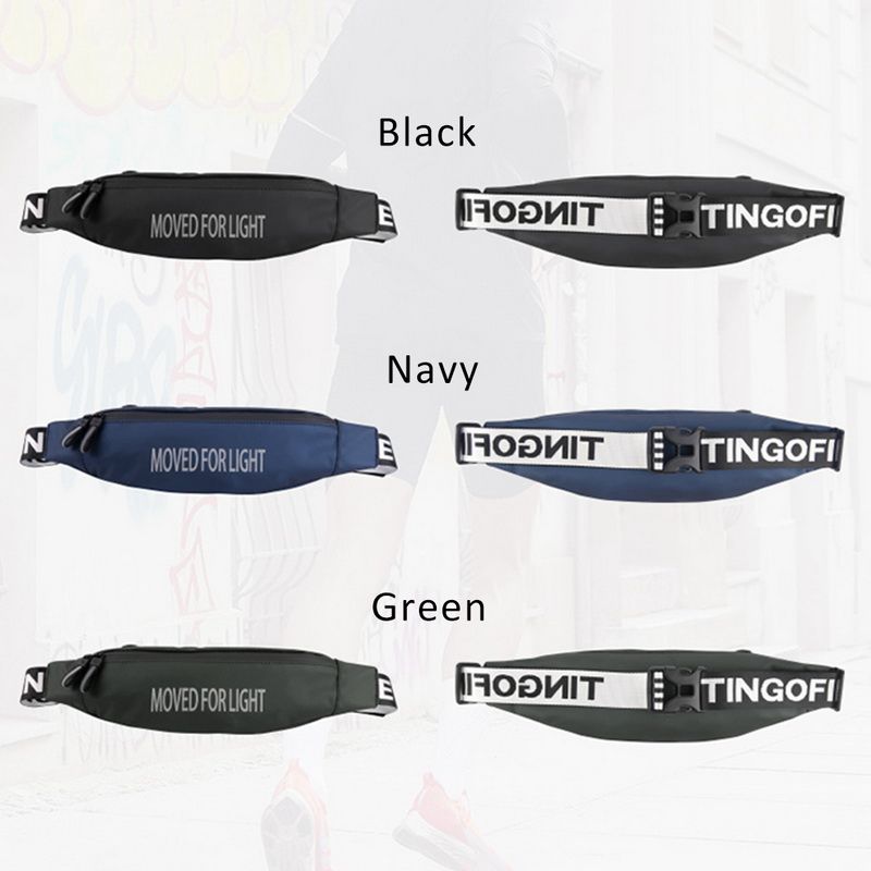 Unisex Running Waist Bag Fanny Pack Black Bag Men Women For