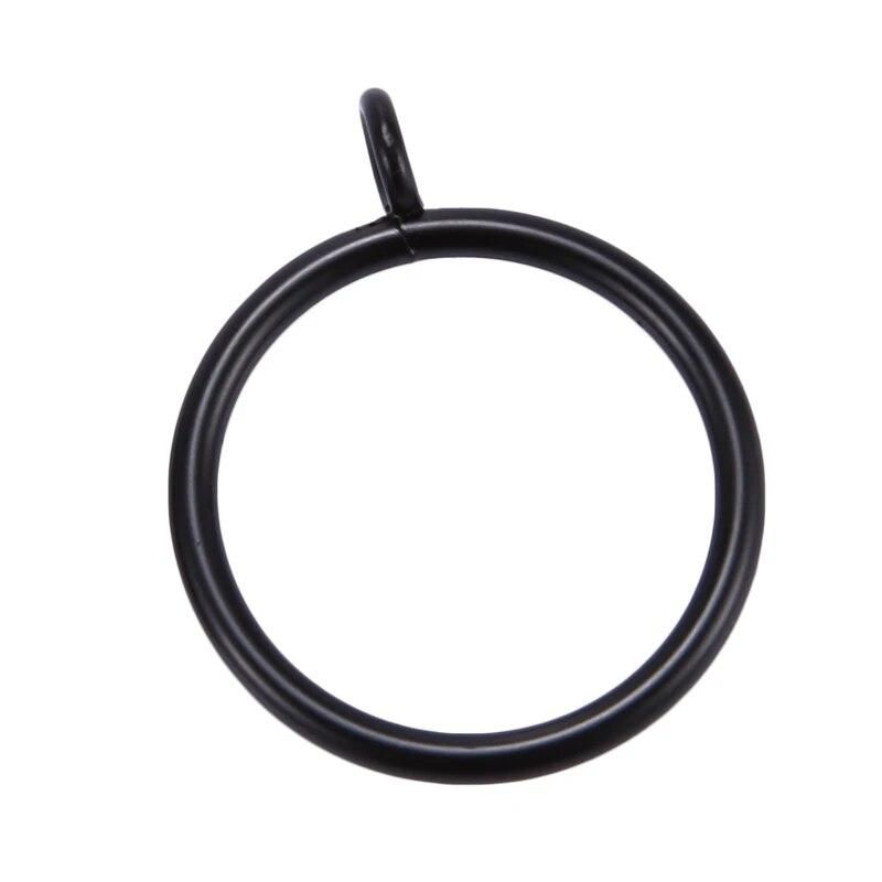 40 Pack Curtain Rings, 38mm Internal Diameter Curtains Rings Hanging Rings for Curtains and Rods, black