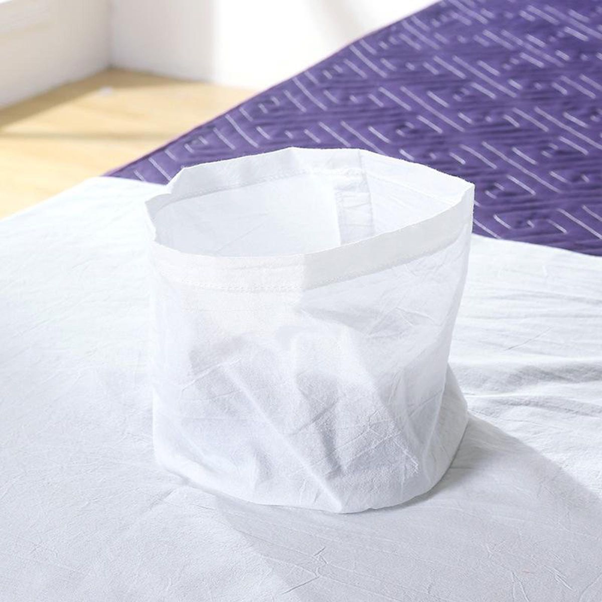 2X Cotton SPA Half Table Cover Beauty Salon Bed Face Hole Towel White