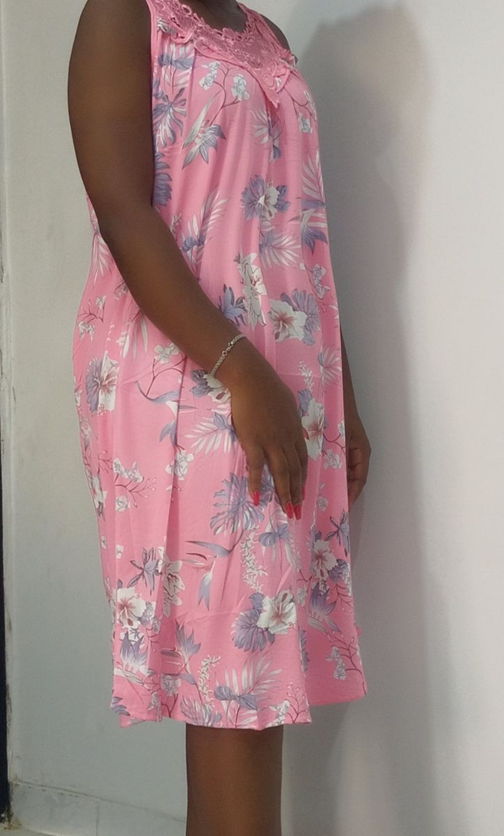 Ladies Night Gown - Onions Pink