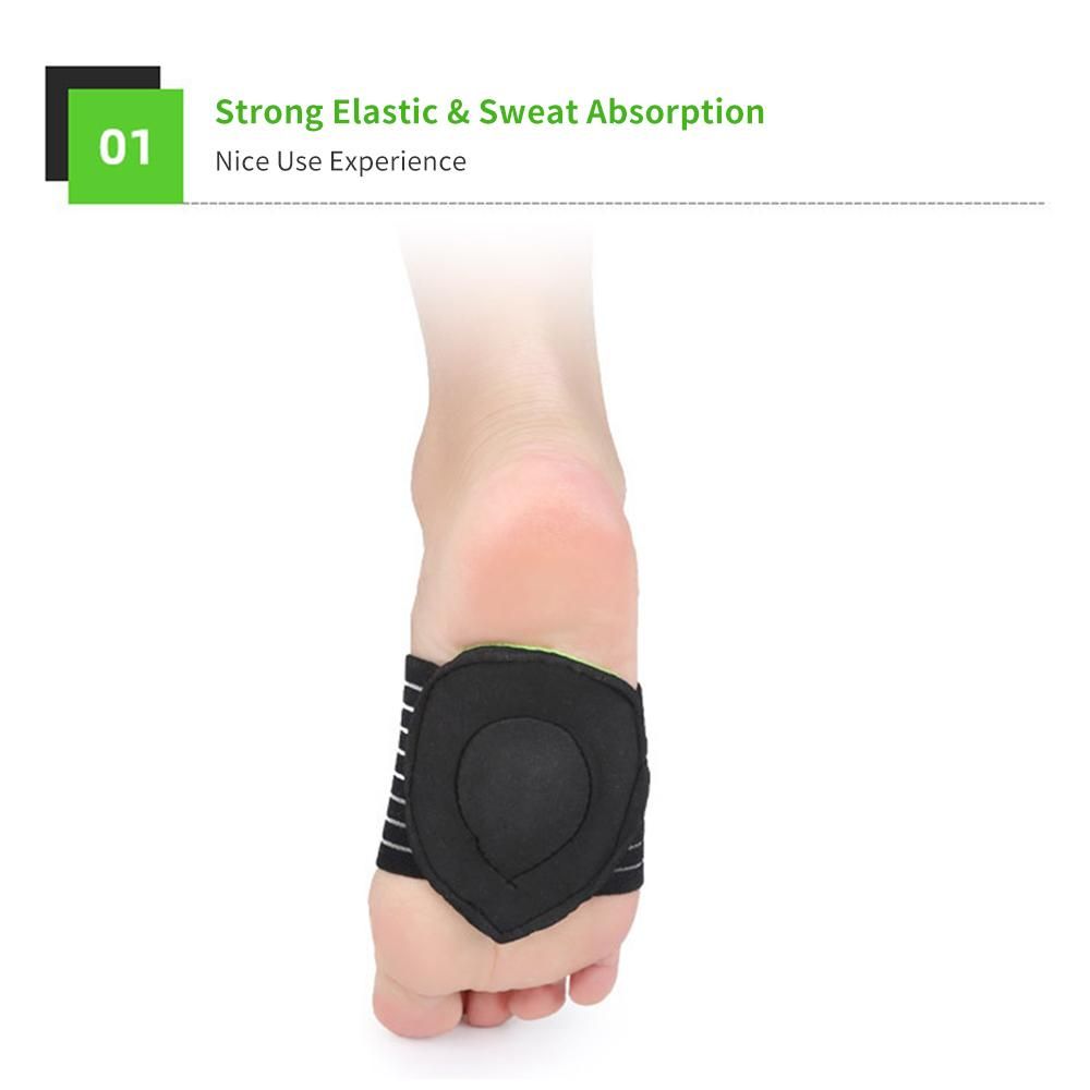 1 Pair Arch Support Cushioned Support Sleeves Foot Pads for Plantar Fasciitis Fallen Arches Achy Feet Proble