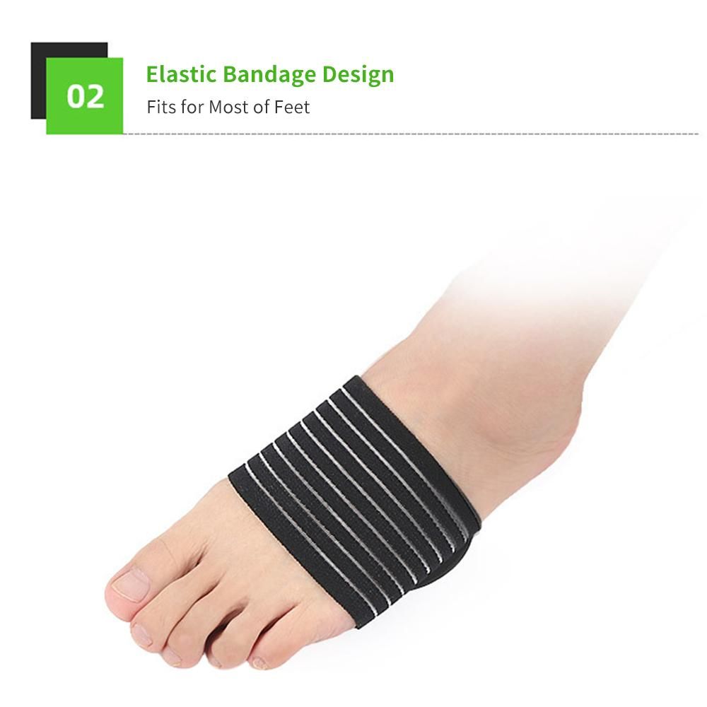 1 Pair Arch Support Cushioned Support Sleeves Foot Pads for Plantar Fasciitis Fallen Arches Achy Feet Proble