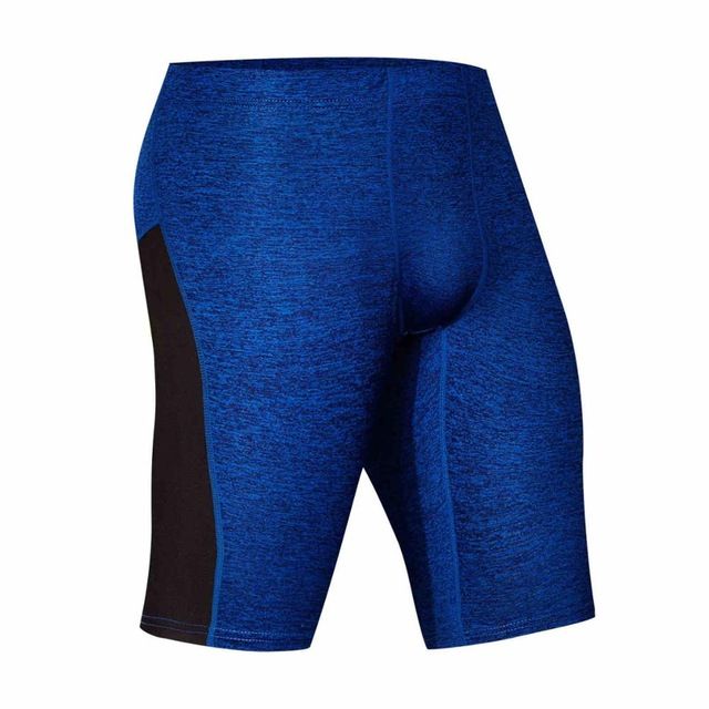 Shorts Men Running Compression Tights Quick Dry Workout Bodybuilding Gym Shorts Football Basketball Cycling Joing Tight Lein-1505 Blue