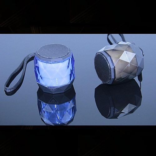 Bluetooth Speaker Diamond Colorful 4.0 Stereo Bass Volume Control Wireless Portable Speaker Support TF Card USB AUX FM Radio Mic Hands-Free Call For IOS Android Phone HT-S