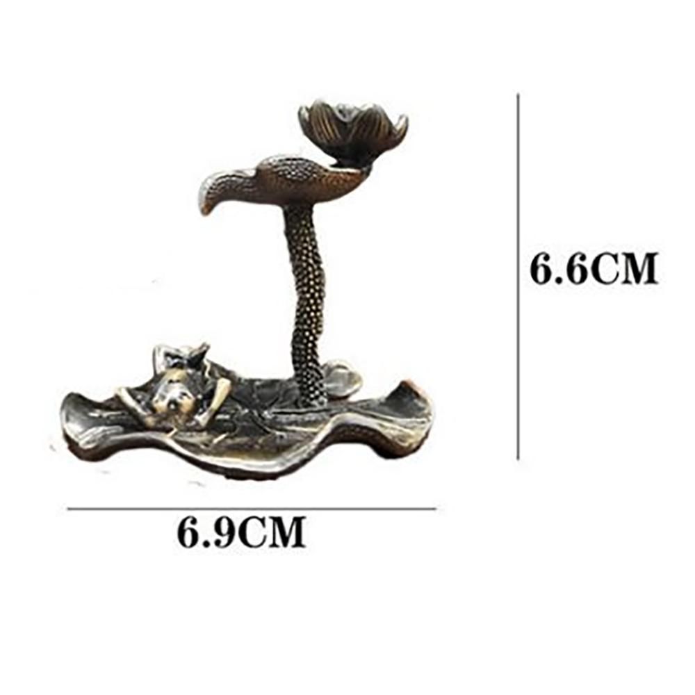 Lotus Leaf Back Flow Censer Tower Incense Burner Backflow Censer Creative Aromatherapy Waterfall Censer Red Copper