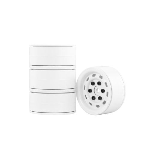 4p S AX-618 1.9in H   Wheel Hub Rim Set For 1/10 R   Rawler  Ar-white