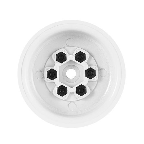 4p S AX-618 1.9in H   Wheel Hub Rim Set For 1/10 R   Rawler  Ar-white