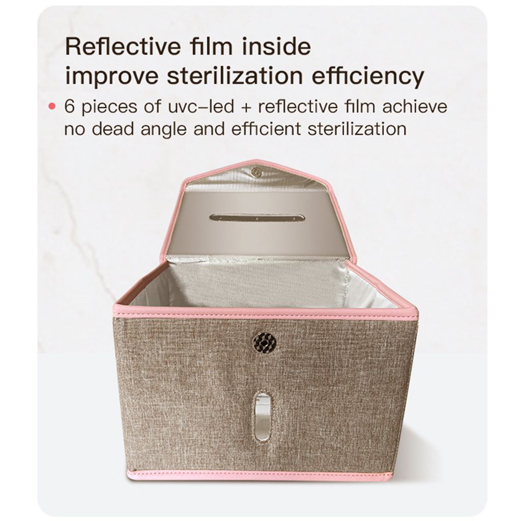 USB UV Sanitizer Box, LED UVC Cleaner For Baby Bottle For Khaki