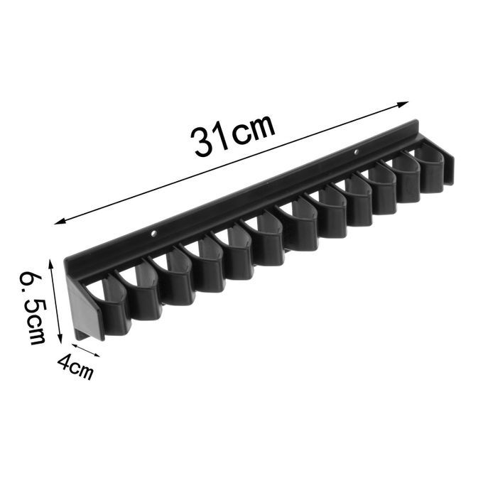 Stables Riding  Rack Holder Holds Up To 12 Whips Bracket Black