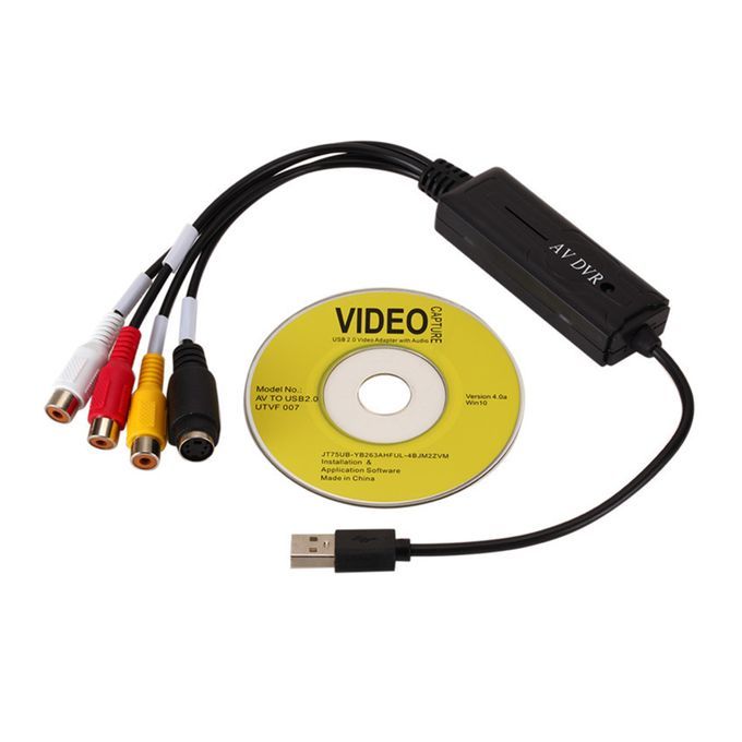 USB 2.0 Video Capture Card Recorder VHS To DVD Converter For Windows