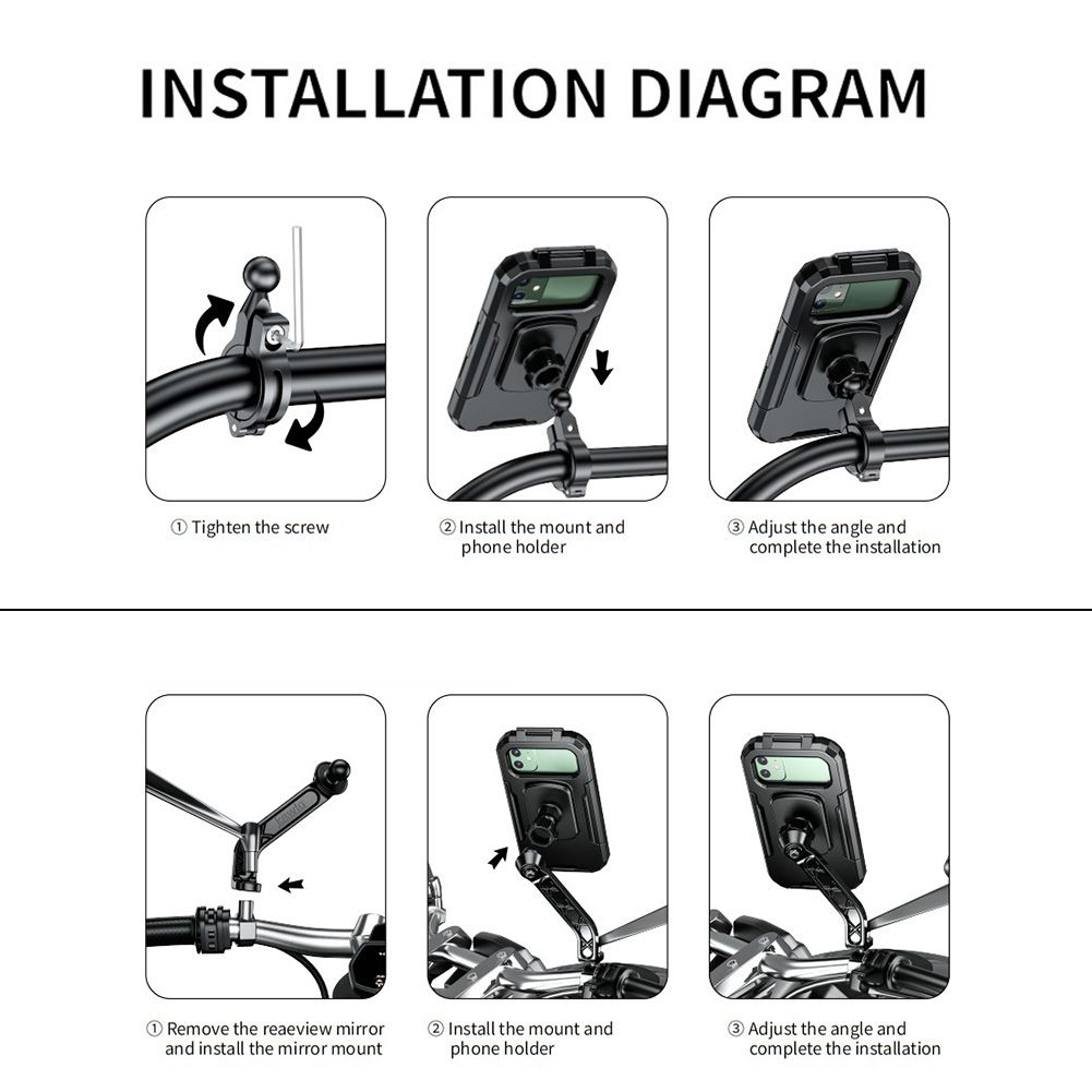M18 S/l Abs Touchscreen Motorcycle Bike Phone Case