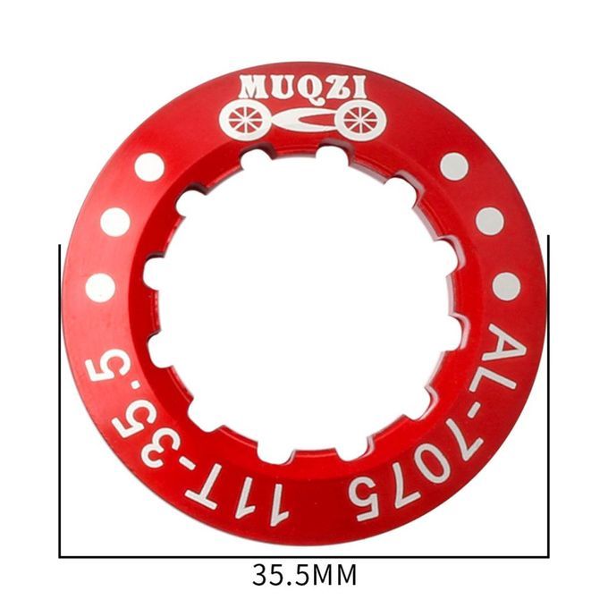 Bike Cassette Cover Lock Ring Alloy Flywheel Ring Dustproof Cog Red