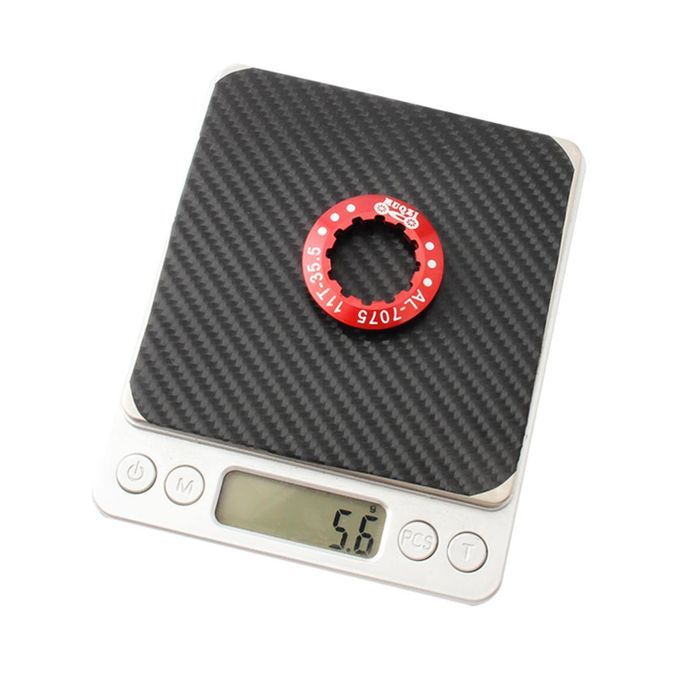 Bike Cassette Cover Lock Ring Alloy Flywheel Ring Dustproof Cog Red