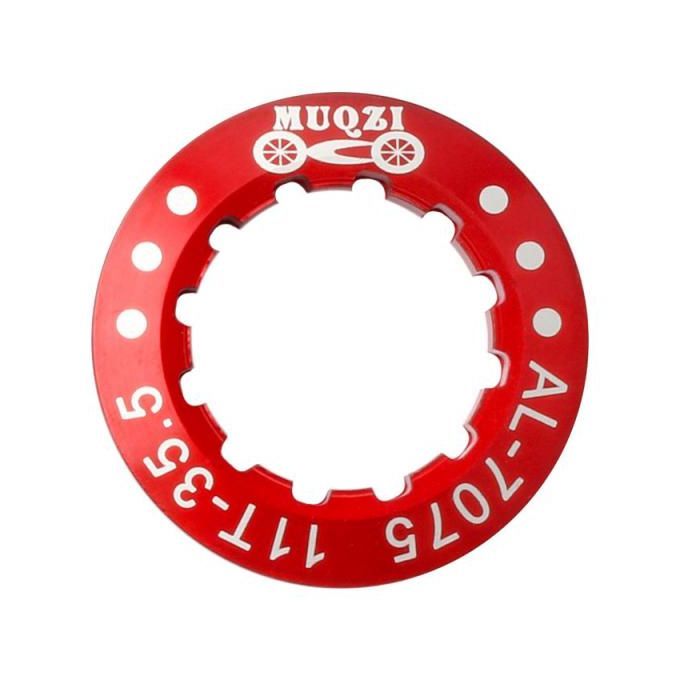 Bike Cassette Cover Lock Ring Alloy Flywheel Ring Dustproof Cog Red