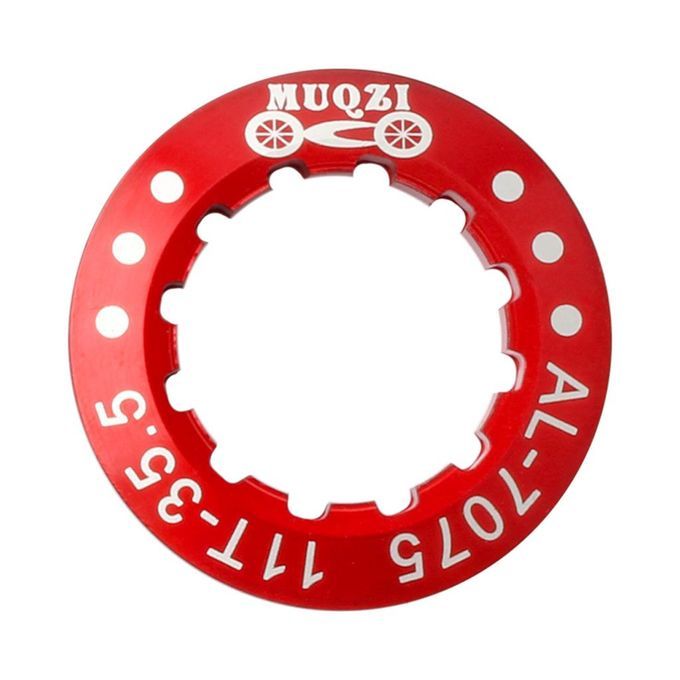 Bike Cassette Cover Lock Ring Alloy Flywheel Ring Dustproof Cog Red
