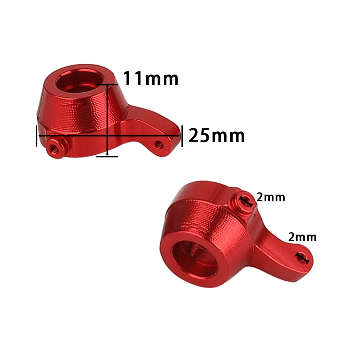 2Pcs Metal Front Steering Cup Steering Block for MN68 MN