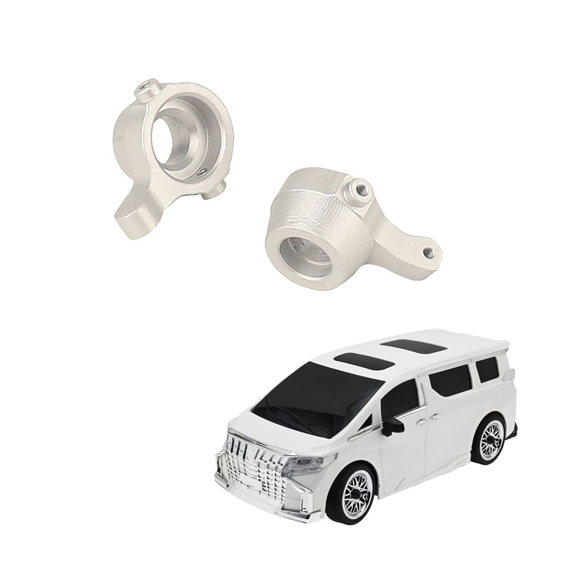 2Pcs Metal Front Steering Cup Steering Block for MN68 MN