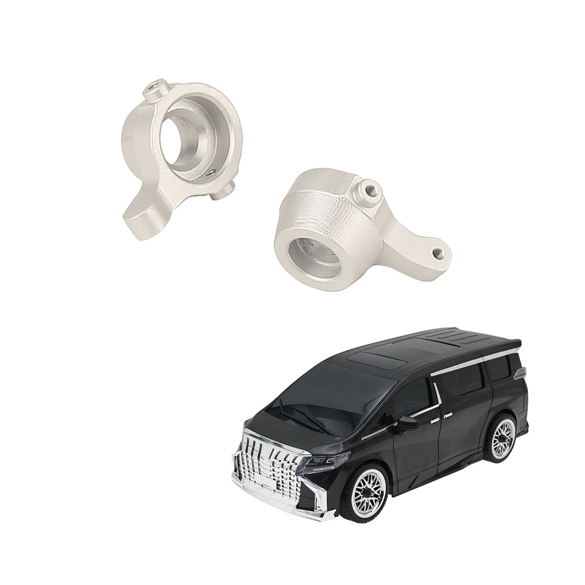 2Pcs Metal Front Steering Cup Steering Block for MN68 MN
