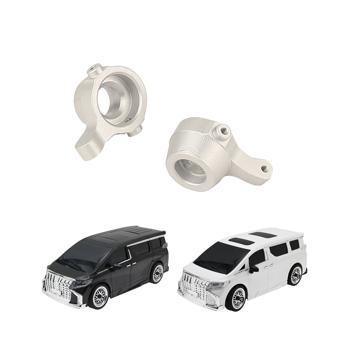 2Pcs Metal Front Steering Cup Steering Block for MN68 MN