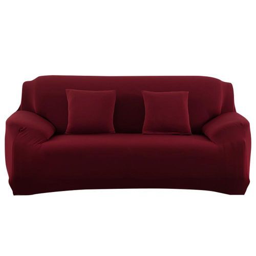 Two Seat Universal Solid Color Stretch Sofa Cover