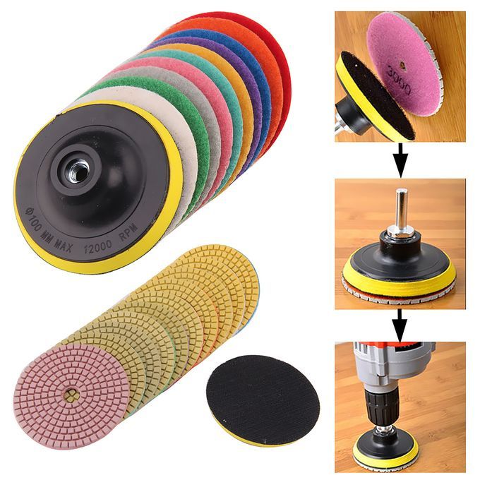 50#-3000# Diamond Polishing Pads 3,4 Inch Wet/Dry Thick Concrete