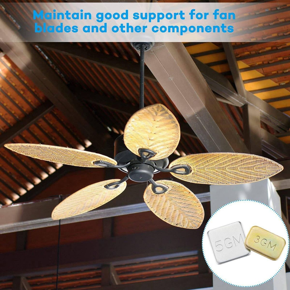 6 Sets of Ceiling Fan Blade Balancing Kit Fan Weight Balanci