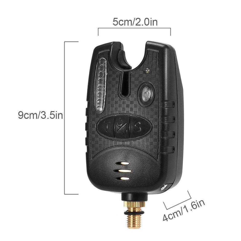 Fishing Bait Alarm 8 LED Fishing Bait Alert Luminous Fishing