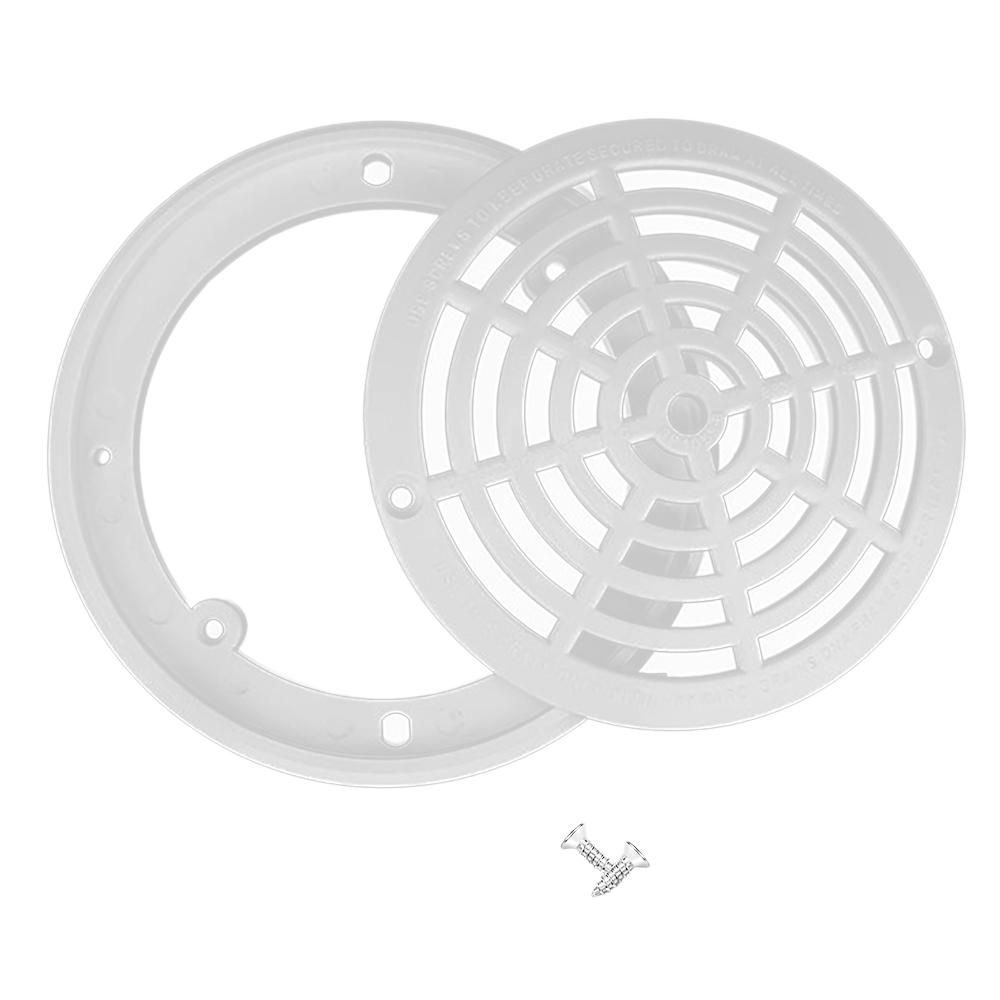 8 Inch Pool Drain Cover with Screws for Inground Swimming