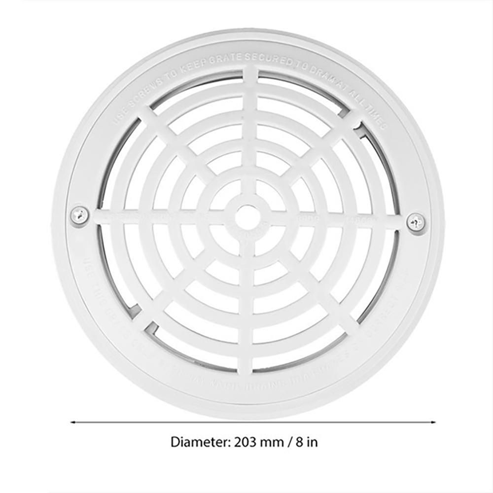 8 Inch Pool Drain Cover with Screws for Inground Swimming