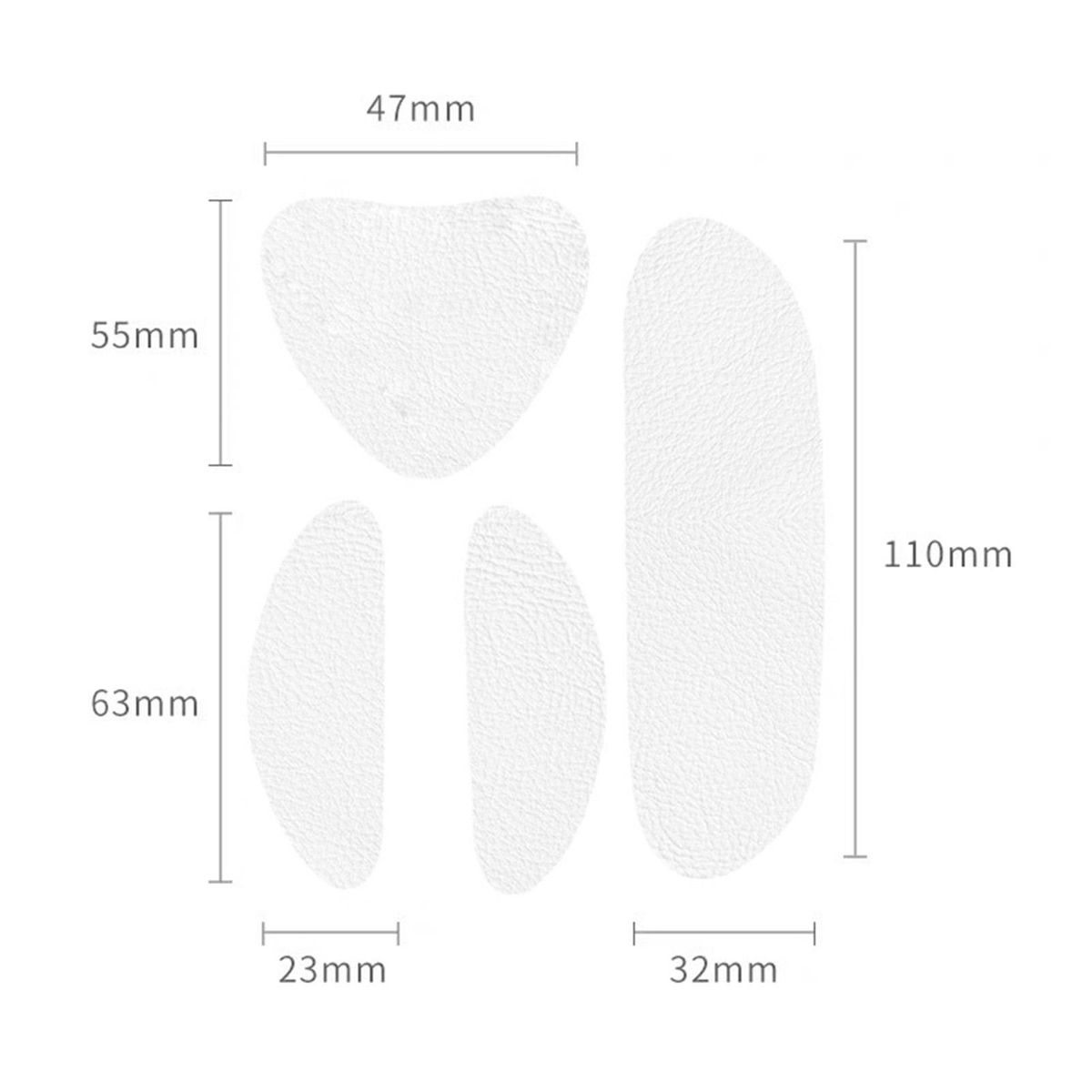 Waterproof Football Shoe Stickers Waterproof Self-adhesive for Sports White