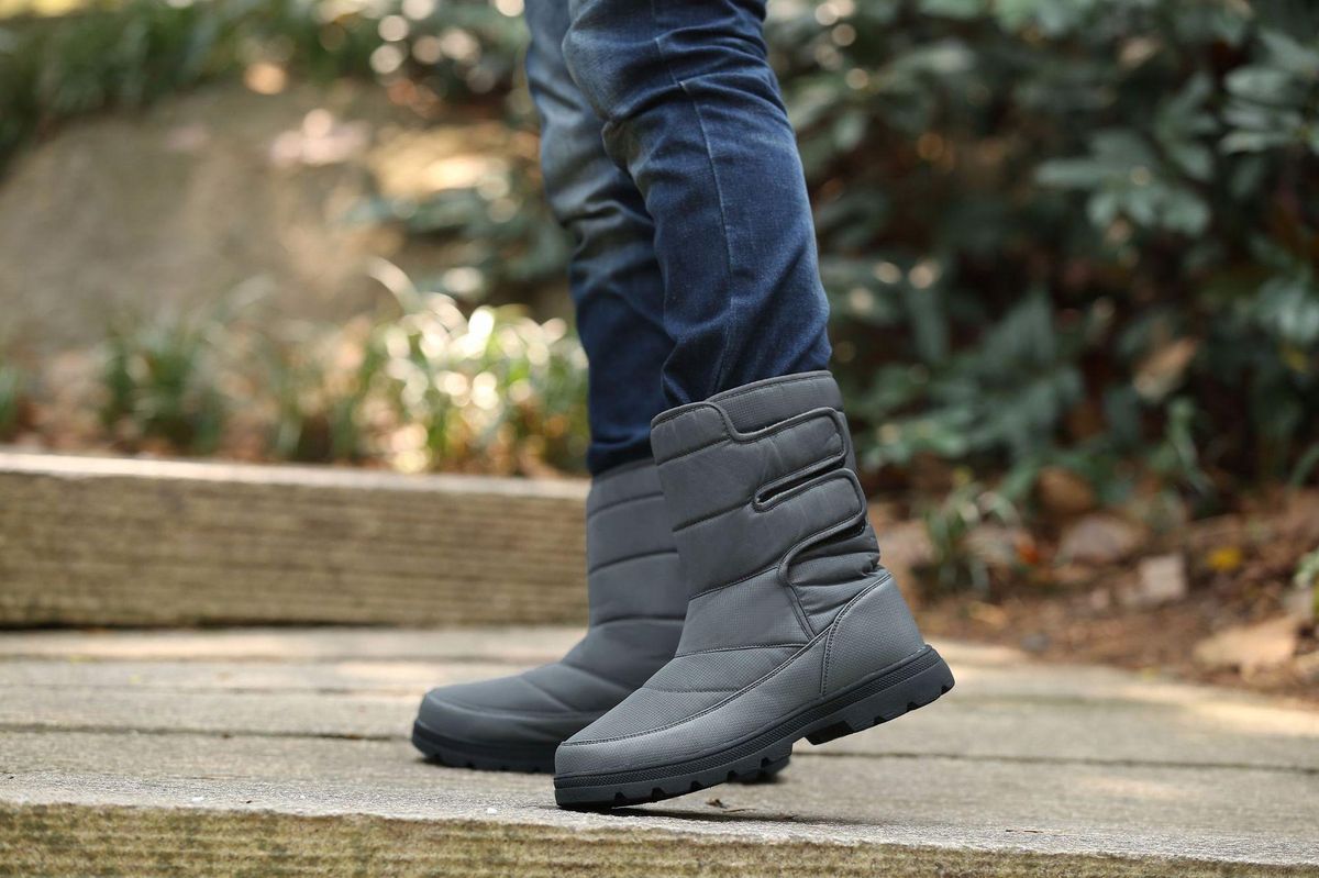 Platform Ankle Boots Female Warm Plush Botas