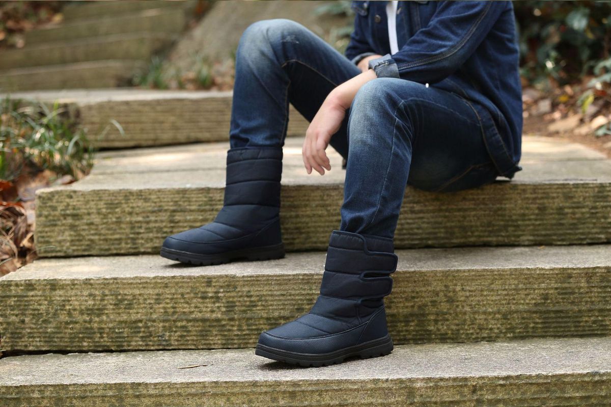 Platform Ankle Boots Female Warm Plush Botas