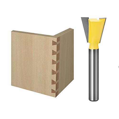 Meihejia 14 Inch Shank Dovetail Router Bit Set  6 Sizes