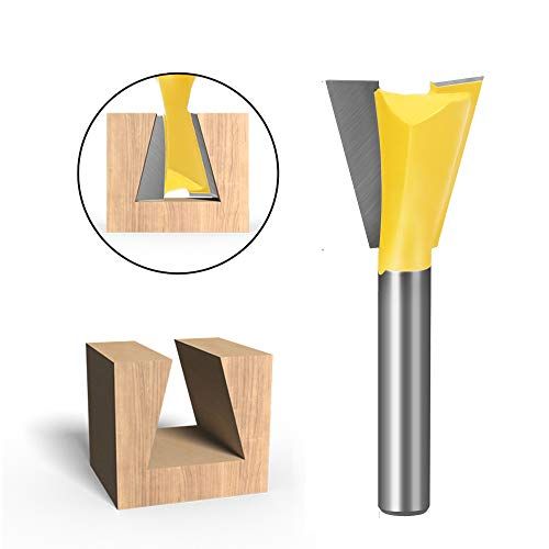 Meihejia 14 Inch Shank Dovetail Router Bit Set  6 Sizes